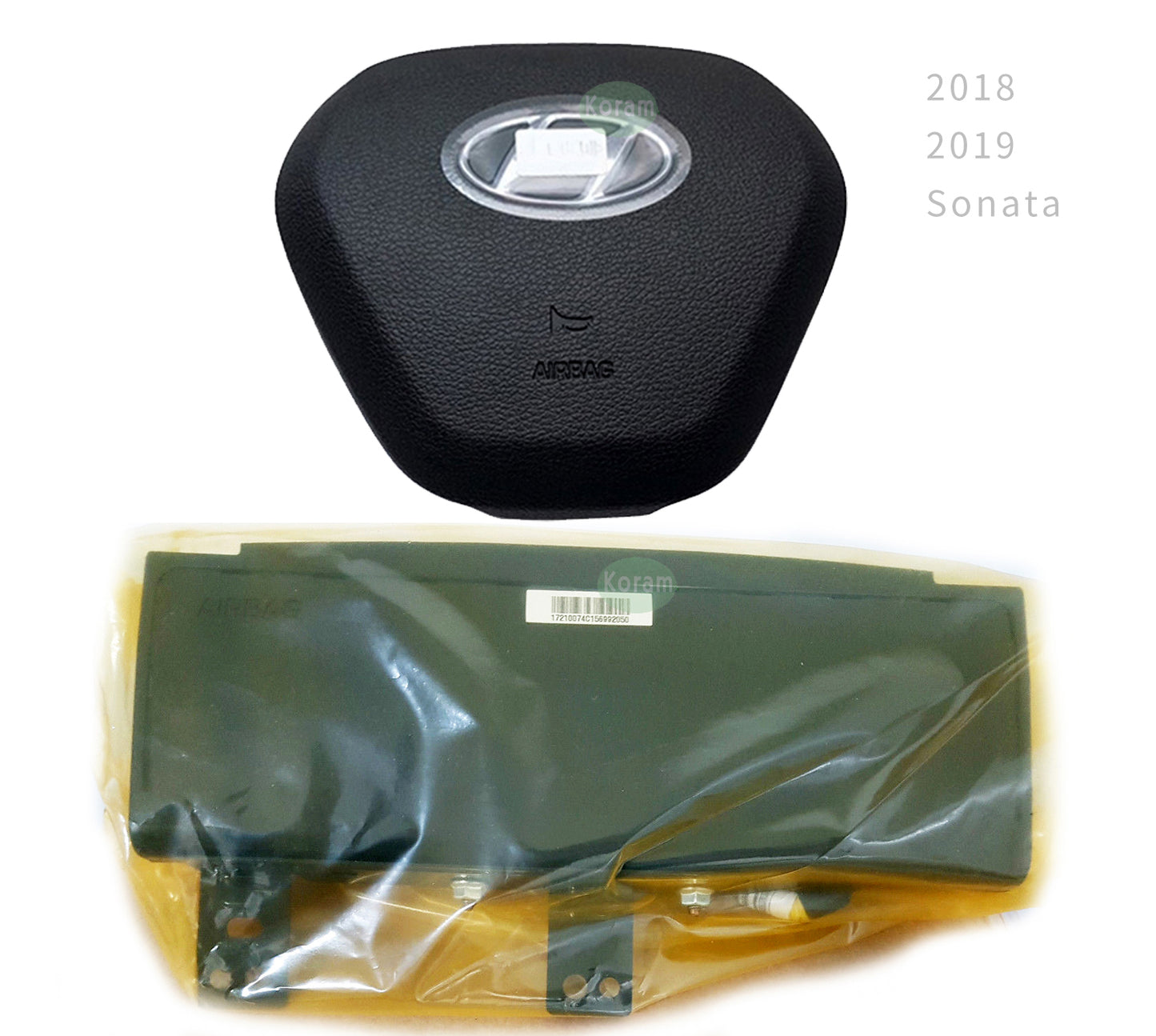 2018-2019 Hyundai sonata 2.4L Steering Wheel 80100-C1500Try & Knee Airbag Set Brand New Original